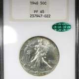 1940 Proof Walking Liberty Half Dollar NGC PR65 CAC